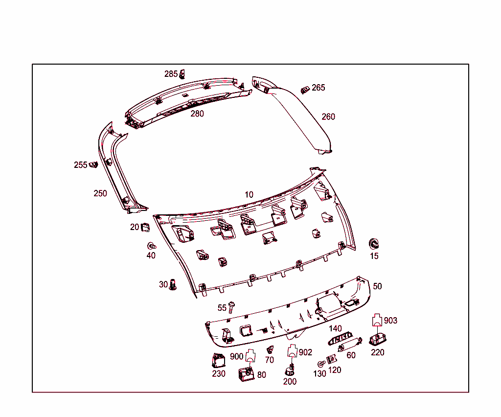 Rear Panel Door Attachment Parts, Rear Panel Door Window