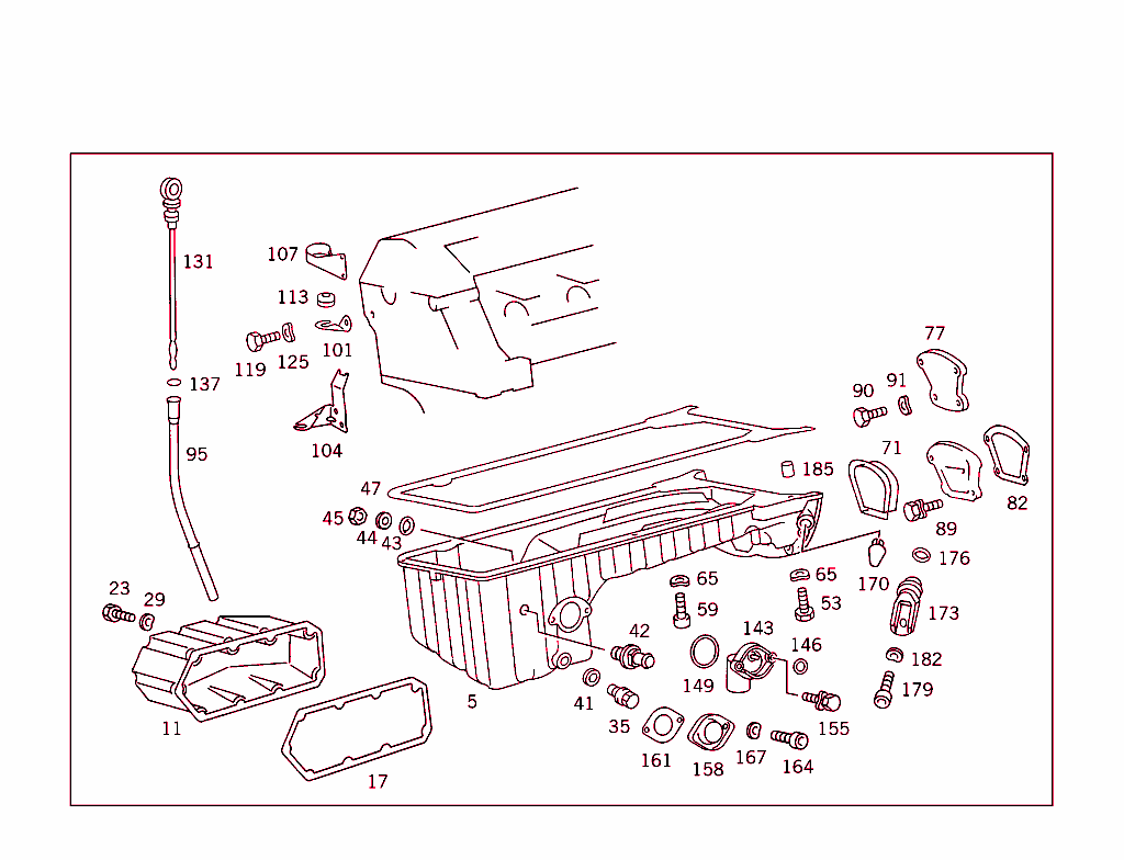 Oil Pan & Oil Level Display