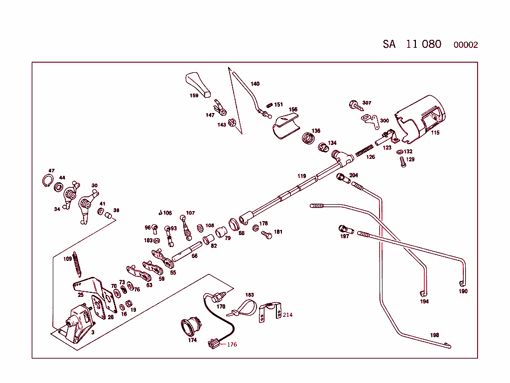 Steering Column Shift,Manual Transmission