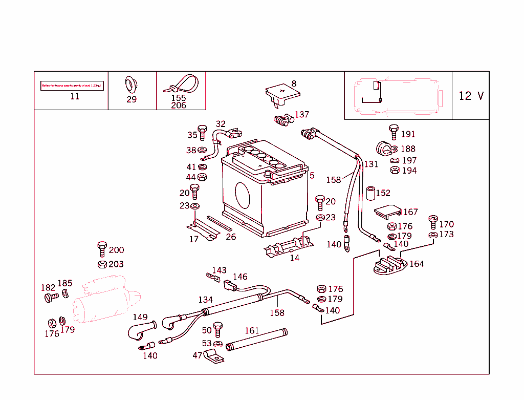 Battery,Starter/Alternator Cable