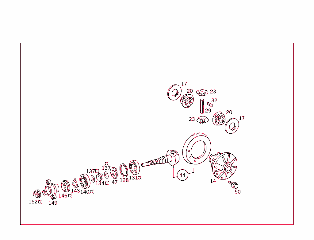 Rear Axle Housing With Differential