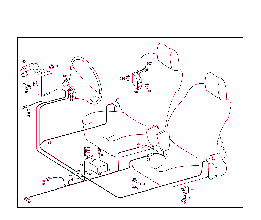 Belt Locking Retractor And Airbag