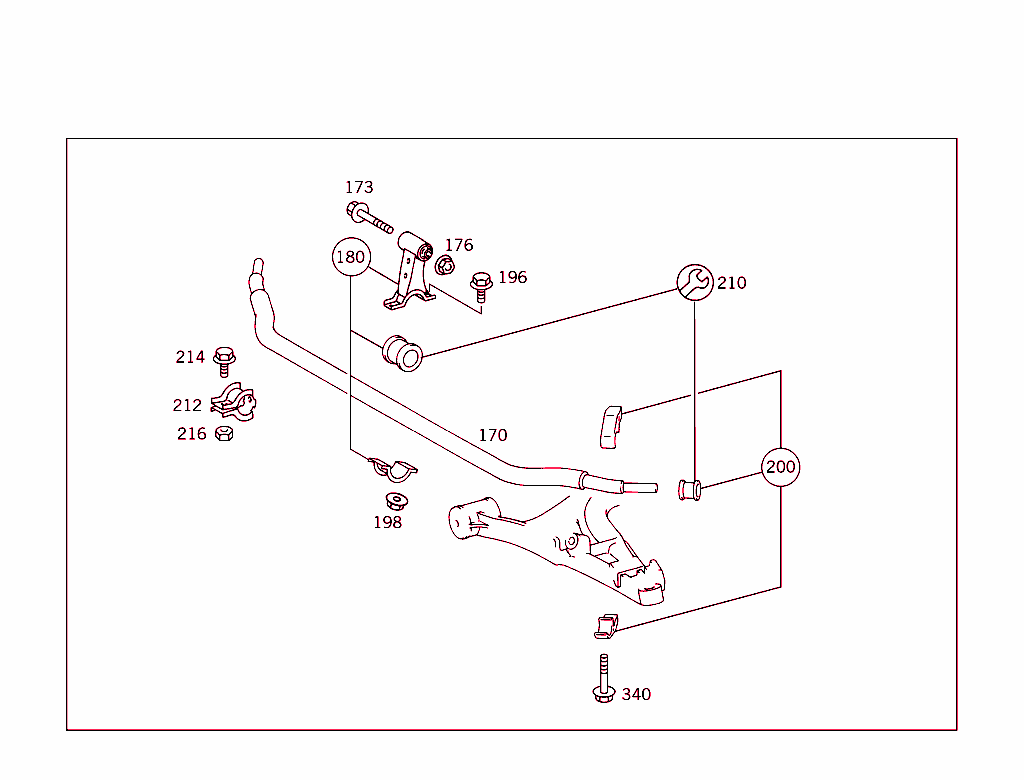 Transverse Control Arm,Torosion Bar And Front Subframe