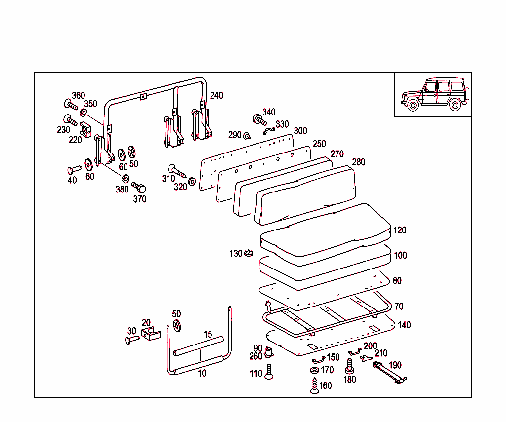 Longitudinal Seat Bench