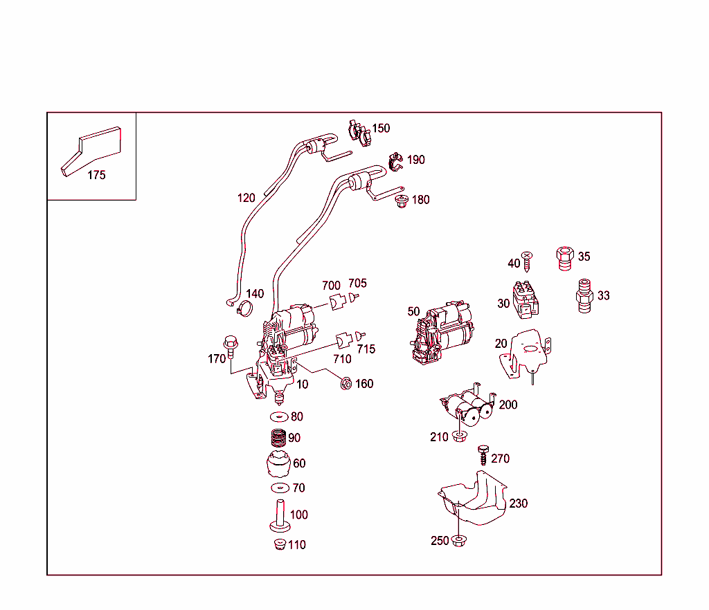 Compressor,Pressure Reservoir And Valve Unit