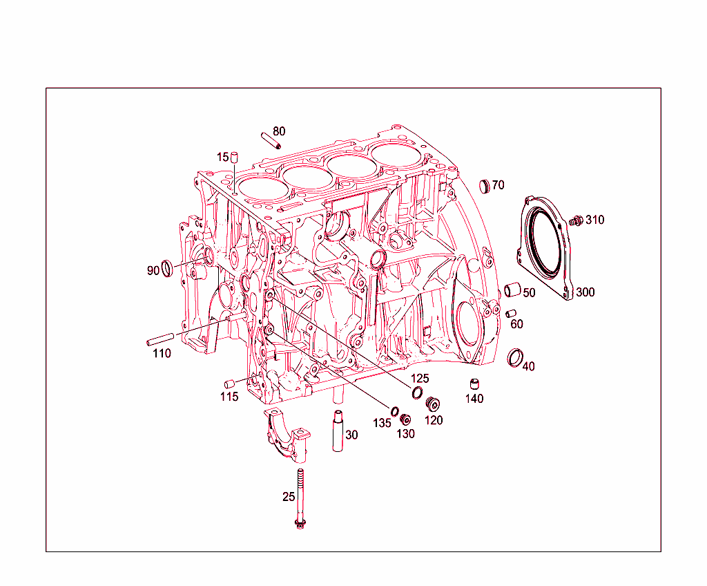 Cylinder Crankcase, Cover, And Gasket Set