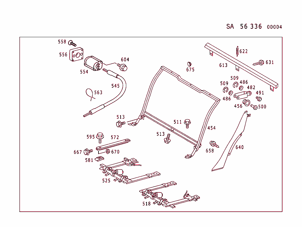 Rear Seat Bench Adjustment,Electric