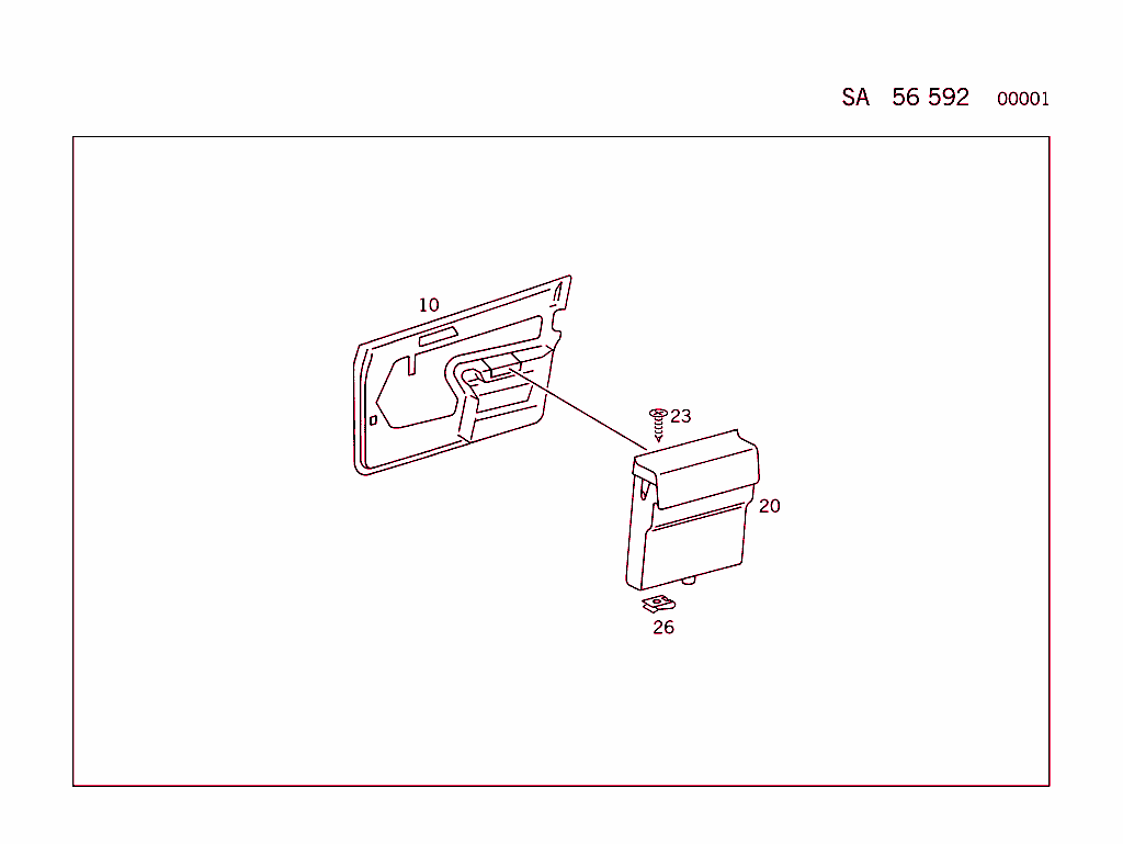 Pigeonhole In Left Front Door Covering