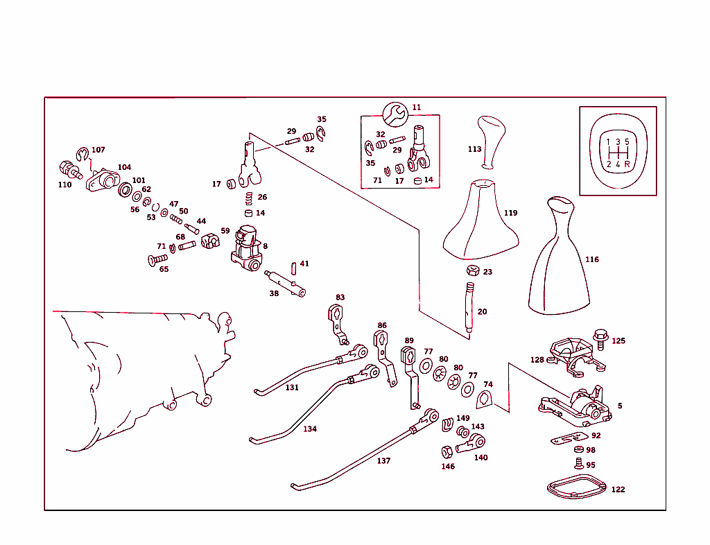 Floor Shift Used With Manual Fivespeed Transmission