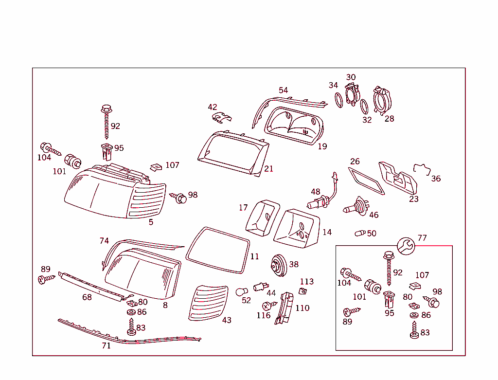 Lighting Unit & Additional Blinker Lamp