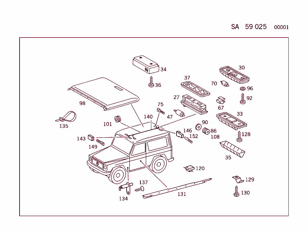 Interior Lamp With Change-Over Switch