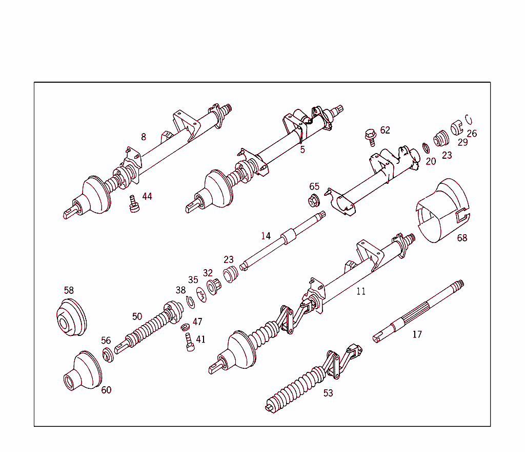 Steerg.column Jacket Tube & Steerg. Shaft