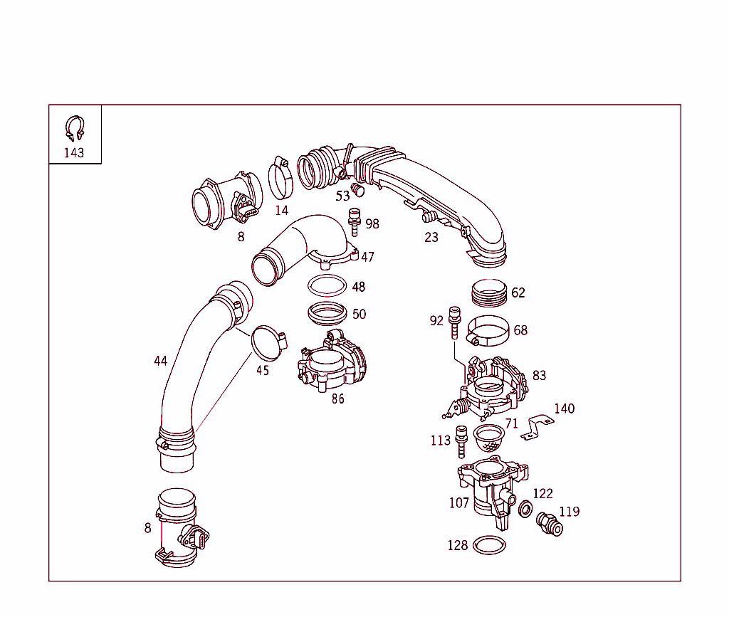 Air-Mass Sensor,Throttle Valve Actuator; Used With Motronic