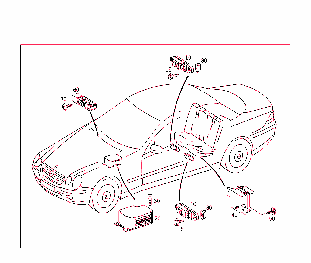 Belt Locking Retractor, Airbag And Sidebag