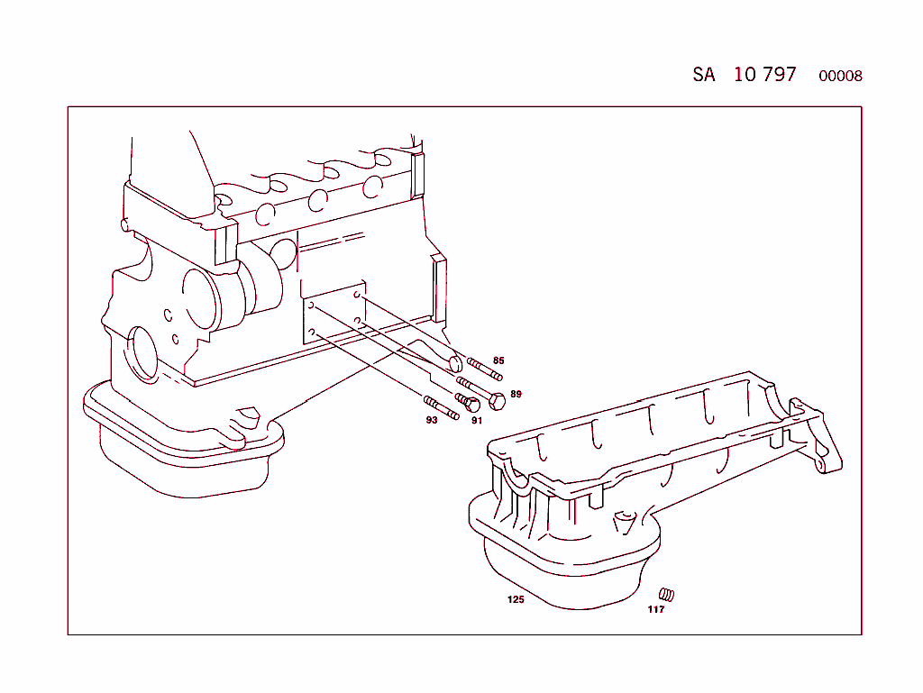 Engine Parts W/Mb Power Steering