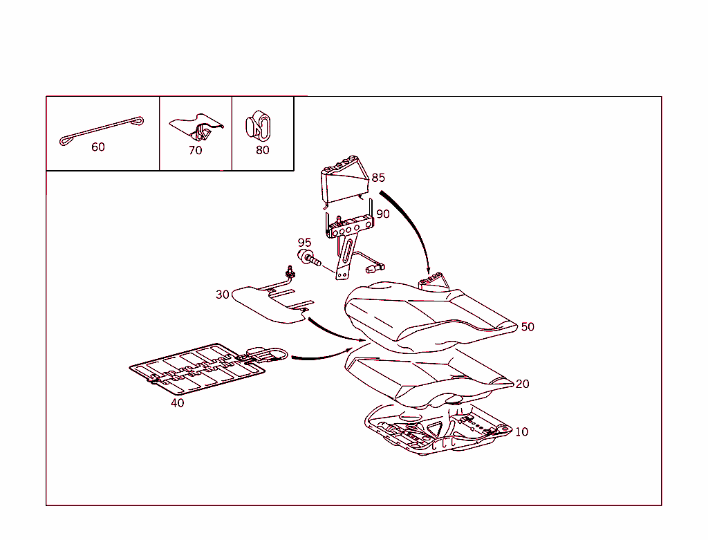 Front Seat,Luggage Net,And Headrest