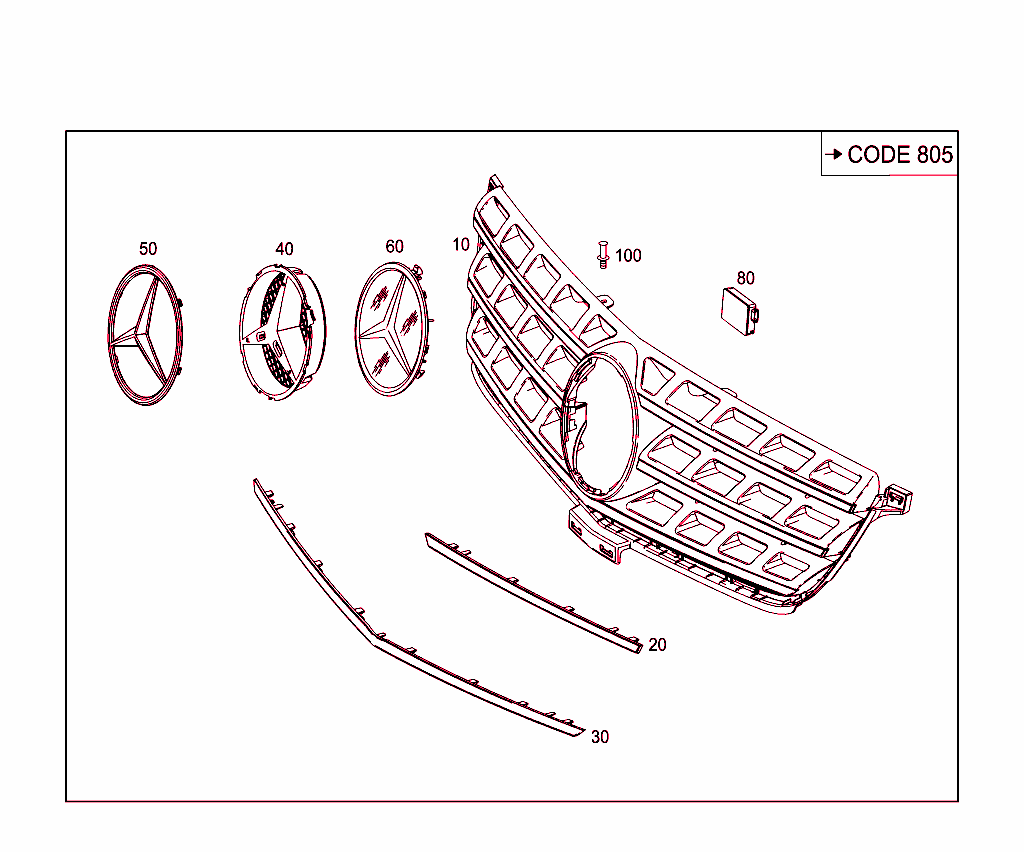 Radiator Grille Shell