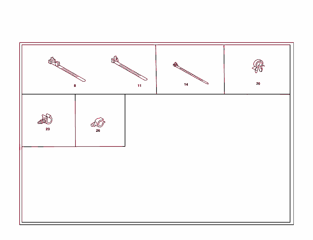 Loom Ties And Cable Mounting Parts