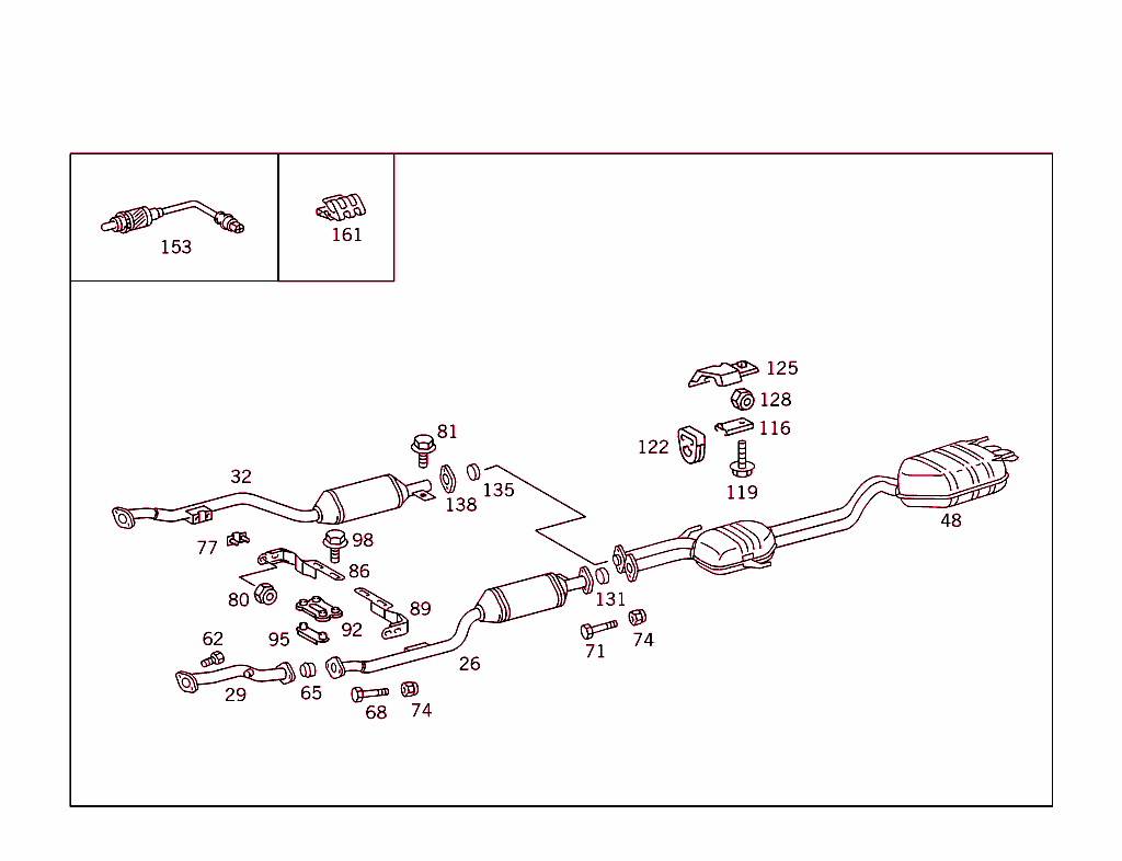 Exhaust System Used On Eight-Cylinder Gasoline Vehicles