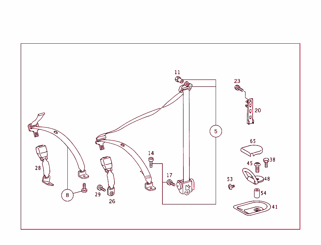 Rear Seat Safety Belt