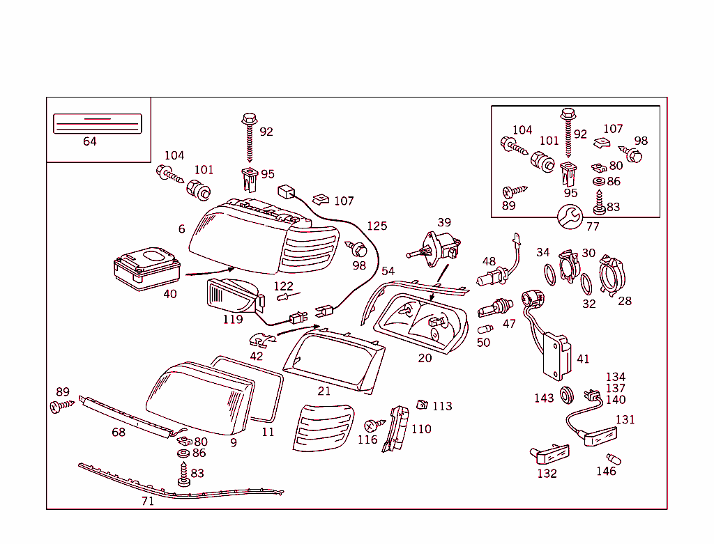 Lighting Unit & Additional Blinker Lamp