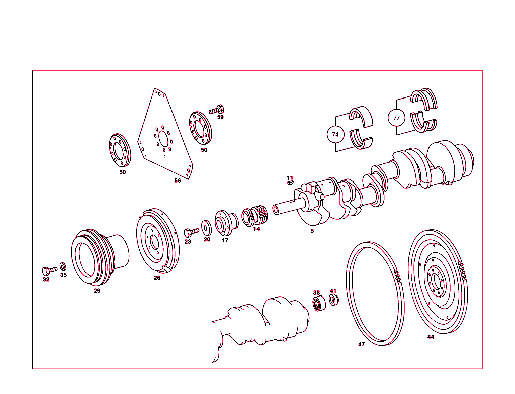Crankshaft And Flywheel