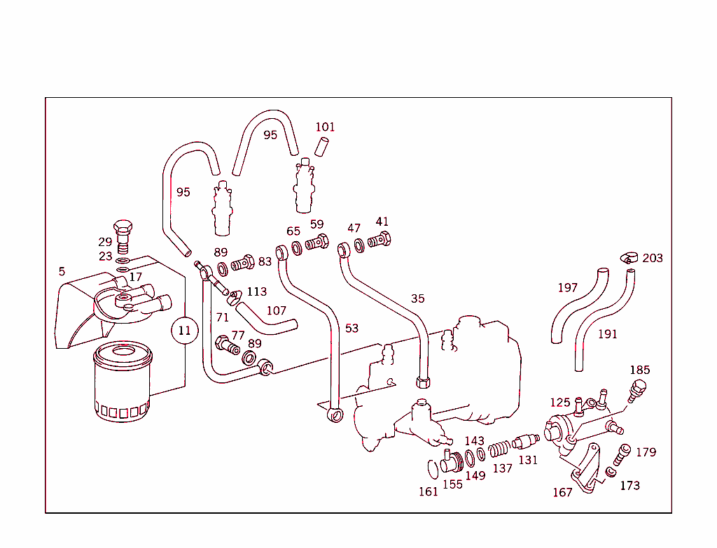 Fuel Filter,Lines And Thermostat