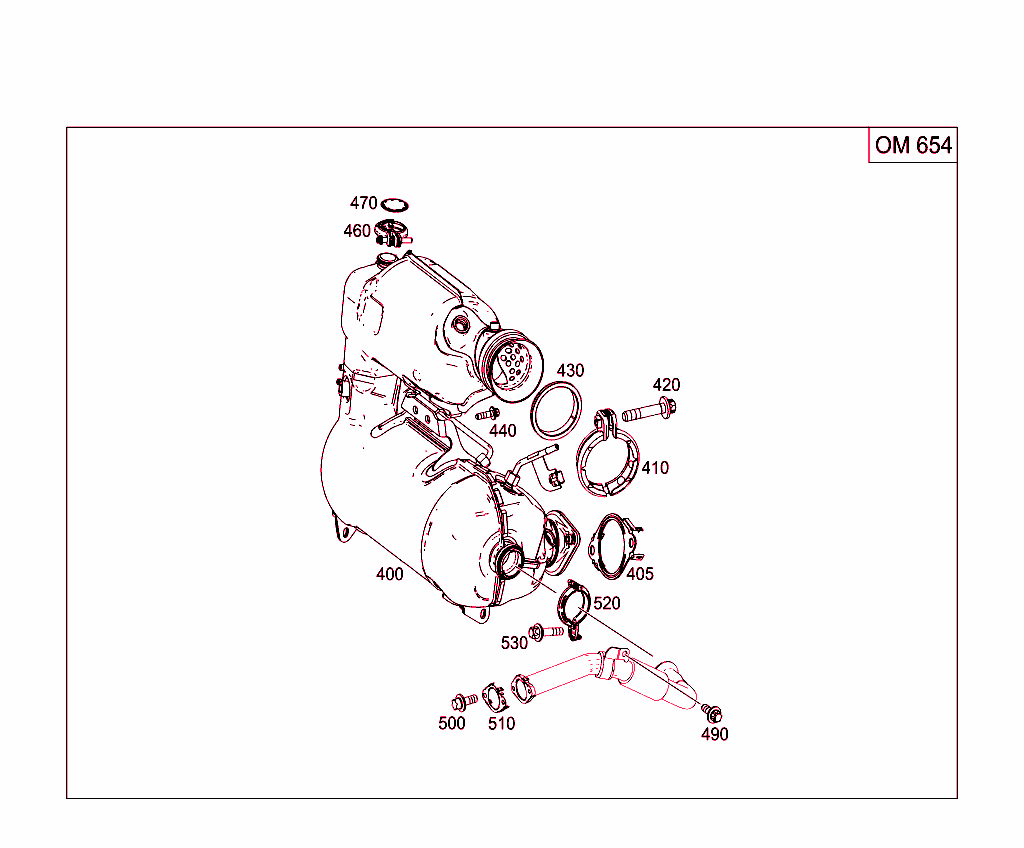 Exhaust System For Four-Cylinder Diesel Vehicles