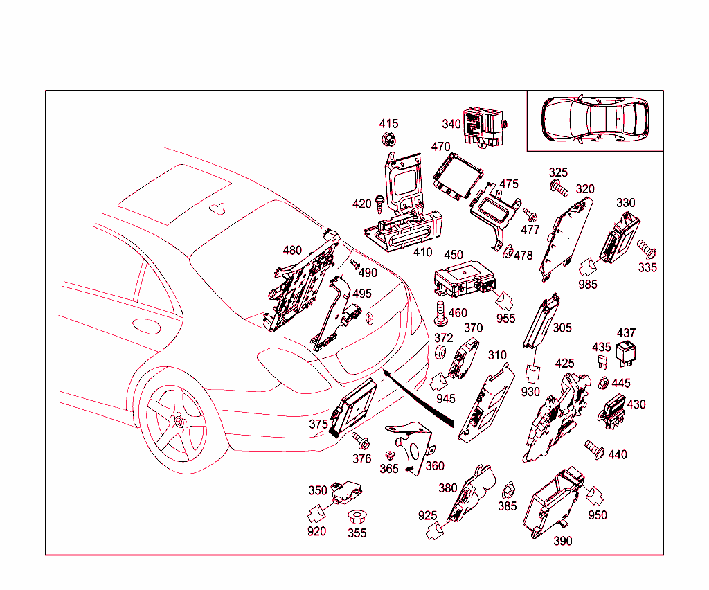 Control Modules And Relay In Trunk
