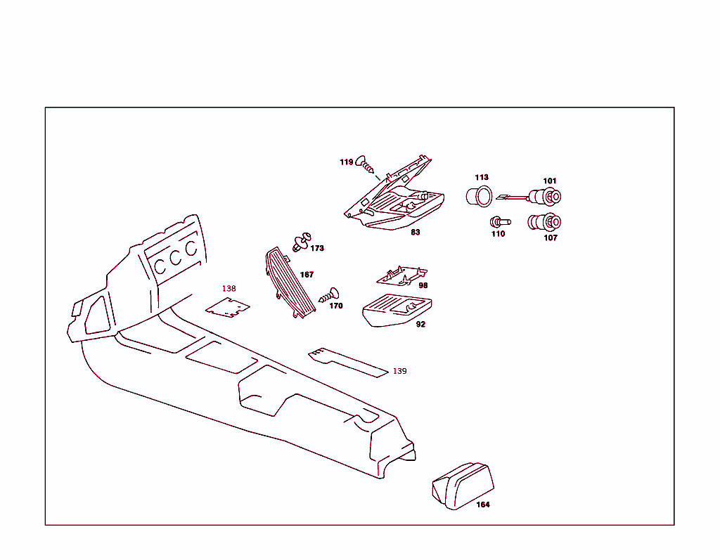 Housing Below Instrument Panel, And Housing With Tray