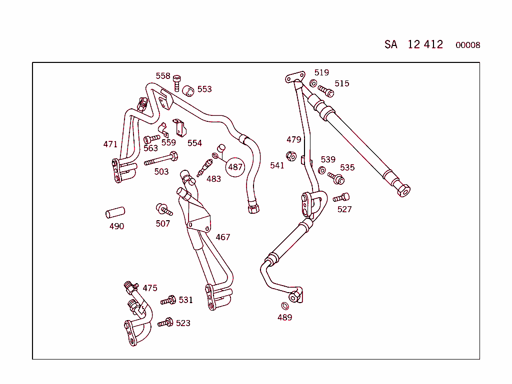 Engine Parts W/Air Conditioner, See Standard Microfiche
