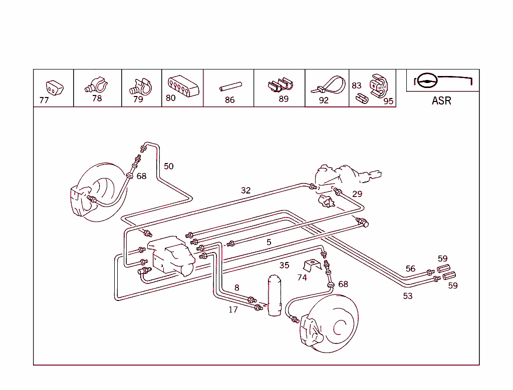 Brake Lines Used For Acceleration Skid Control (Asr)