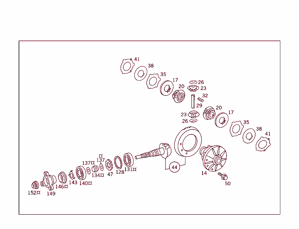 Rear Axle Housing With Differential