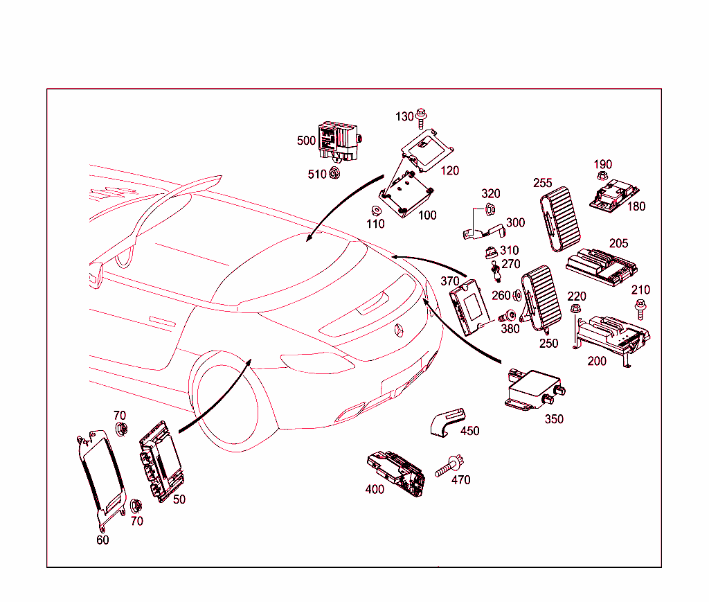 Control Modules And Relay In Trunk