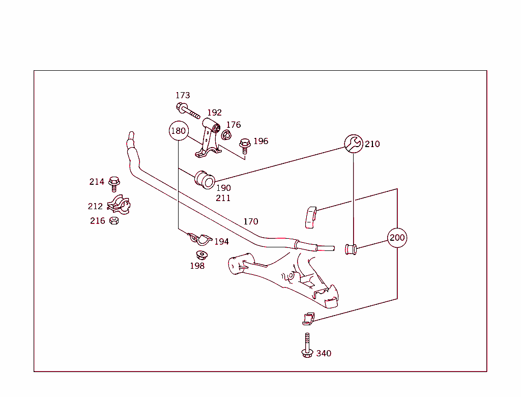Transverse Control Arm,Torosion Bar And Front Subframe