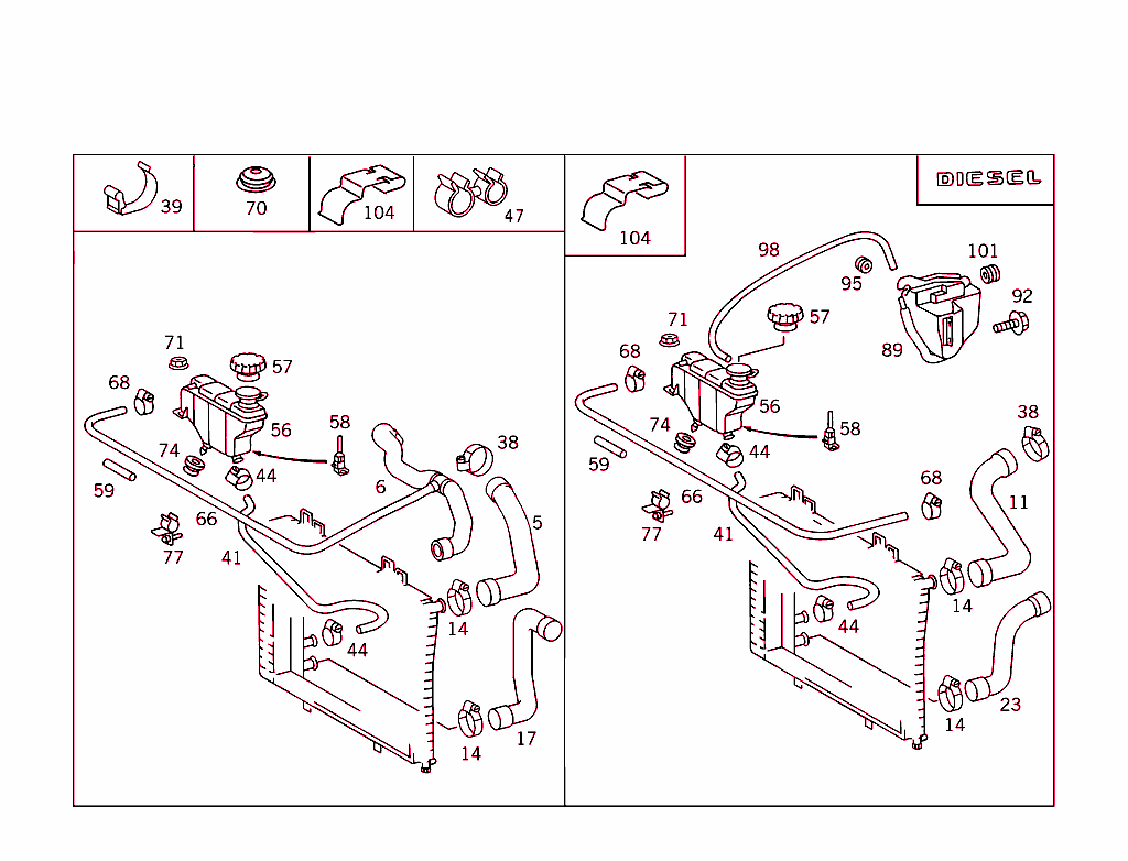 Expansion Tank,Mounting And Hoses