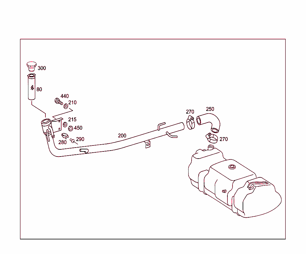 Fuel Tank With Attachment Parts