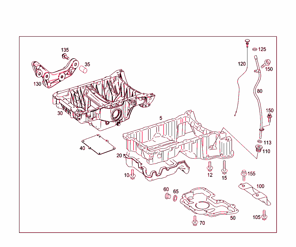 Oil Pan & Oil Level Display