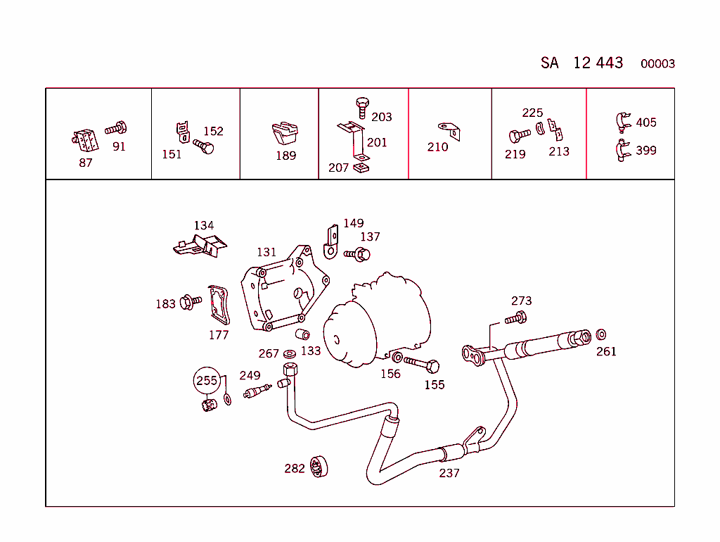 Engine Parts W/Air Conditioner,See Standard Version