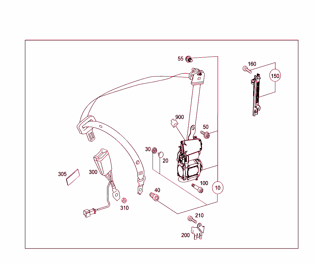 Front Seat Safety Belt