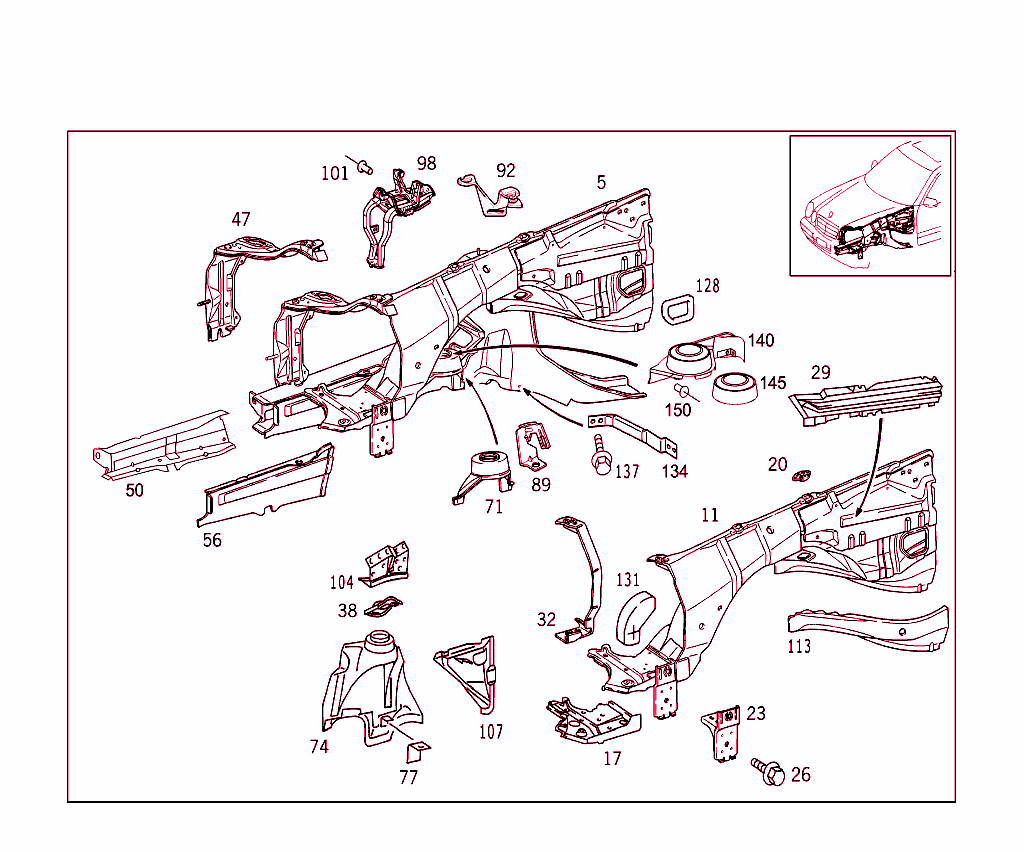 Wheelhouse,Front Subframe