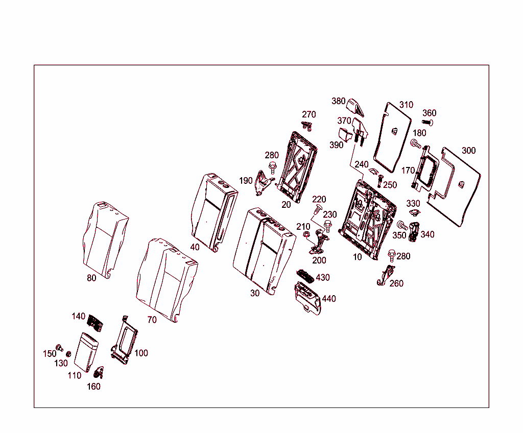 Rear Folding Backrest