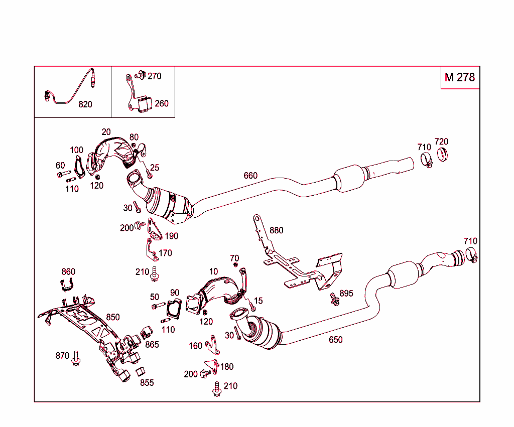 Exhaust System Used On Eight-Cylinder Gasoline Vehicles