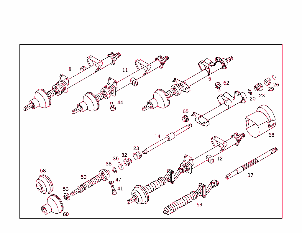 Steerg.column Jacket Tube & Steerg. Shaft