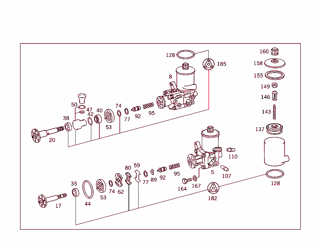 Tandem Pump And Power Steering Pump