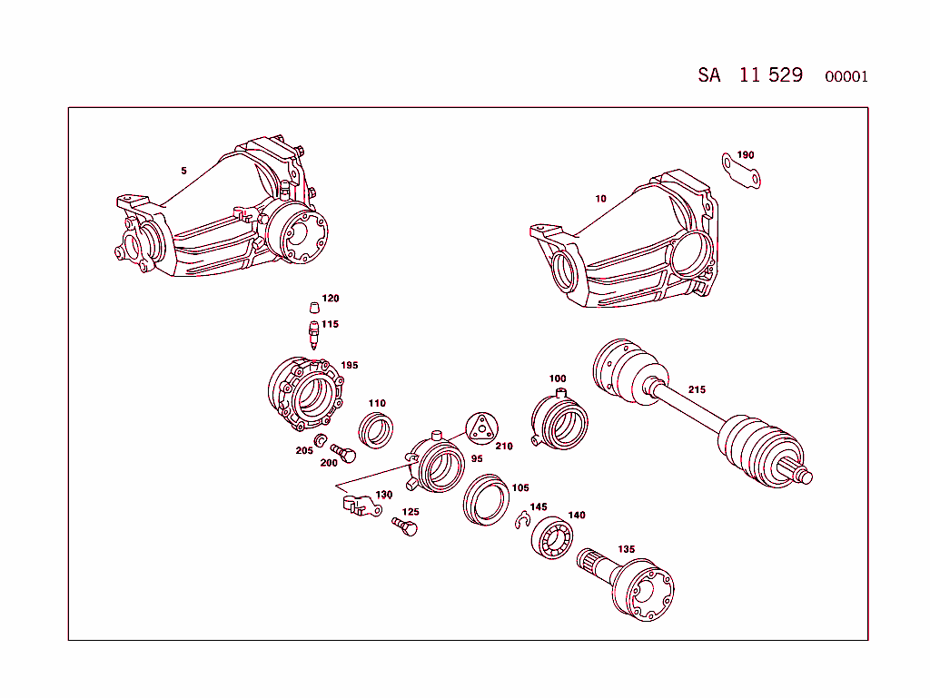 Rear Axle With  A S D  On Vehicles With, Or Less,  A B S