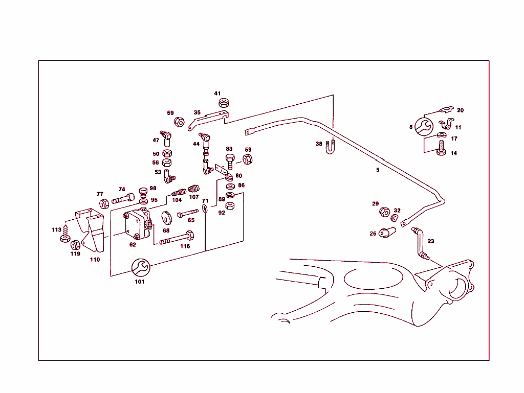 Rear Torsion Bar & Height Control Valve Used Self-Levellingdevice