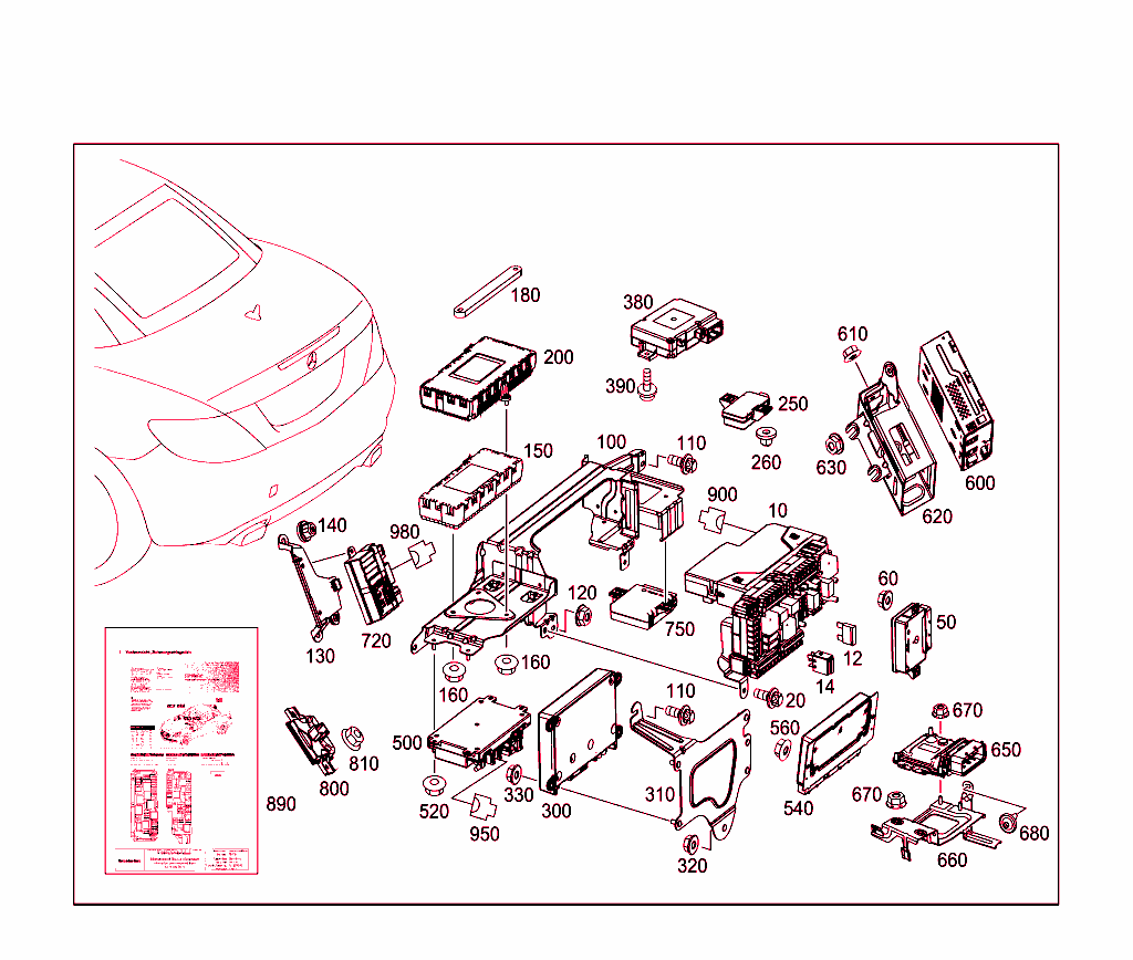 Control Modules And Relay In Trunk