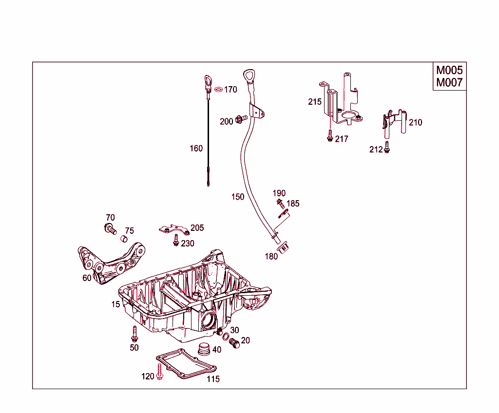 Oil Pan & Oil Level Display