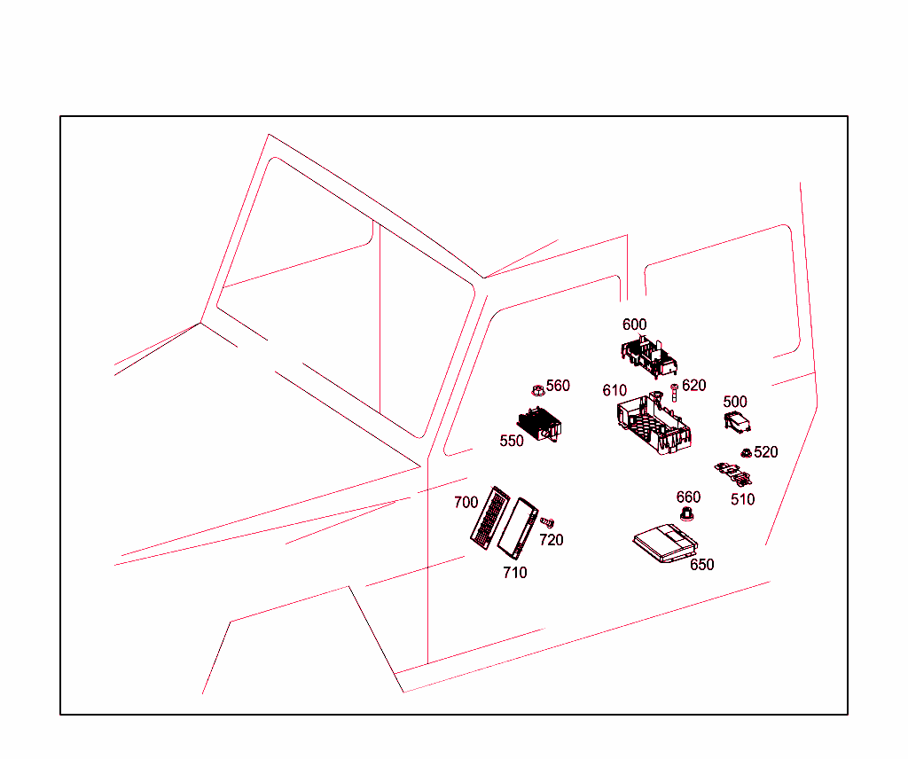 Control Units,Fuse Boxes And Relays In Interior